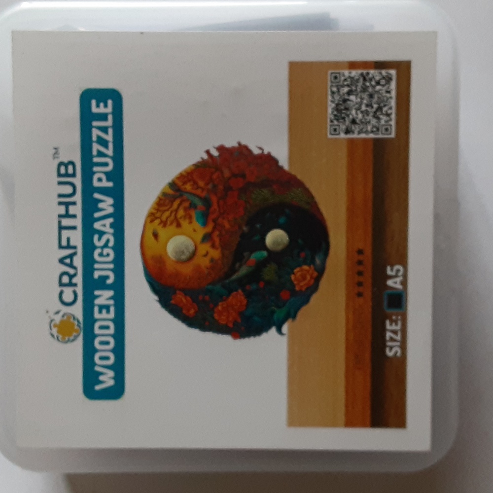Nature Yin Yang - Wooden Jigsaw Puzzle A5/Small